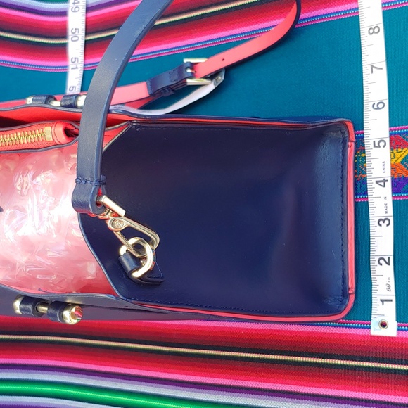 Kate Spade Navy Blue and Hot Pink Leather Arbour Hill Elodie Shoulder Tote - Picture 13 of 17